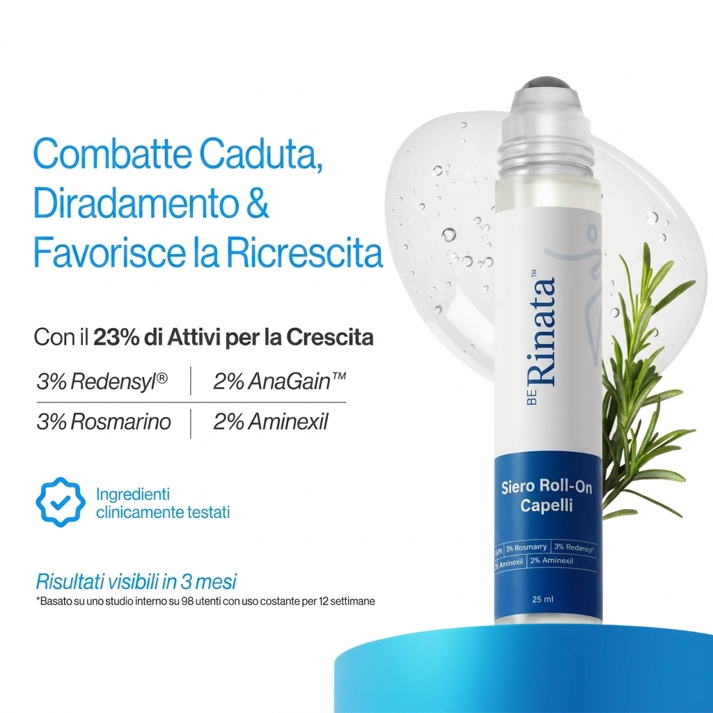 Rinata Siero Roll-On per la Crescita dei Capelli